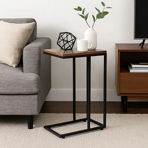Mesa Lateral estilo industrial - MDF y Metal