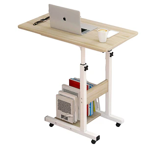 Mesa de Computador Ajustable Forn con ruedas