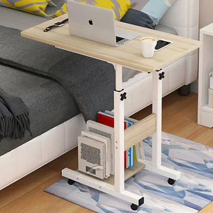 Mesa de Computador Ajustable Forn con ruedas