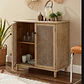Cómoda Rattan de 2 puertas - Madera Clara  - Miniatura 3