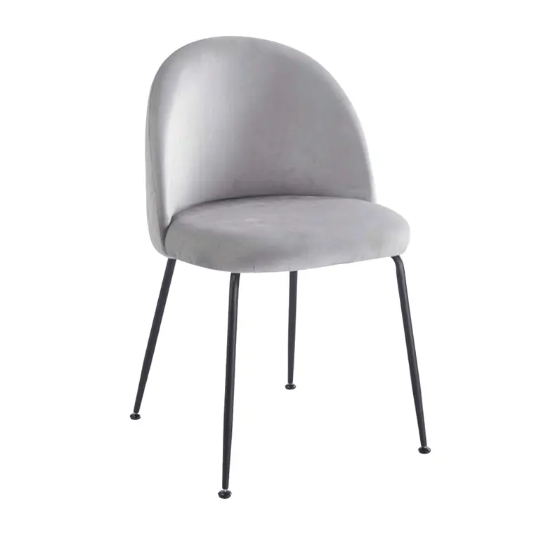 Comedor Mesa Asgard Stone Black redonda 100 cm con 4 Sillas Breda Black Velvet  8