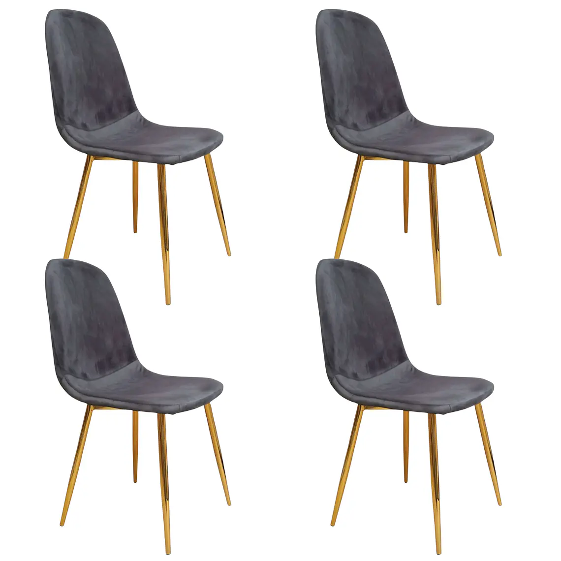 Pack 4 Sillas Spoon Gold Velvet 3