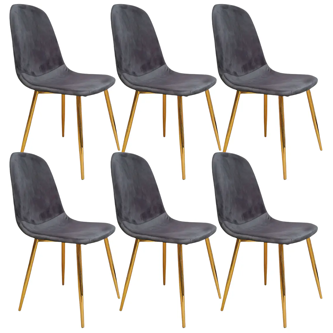 Pack 6 Sillas Spoon Gold Velvet 1