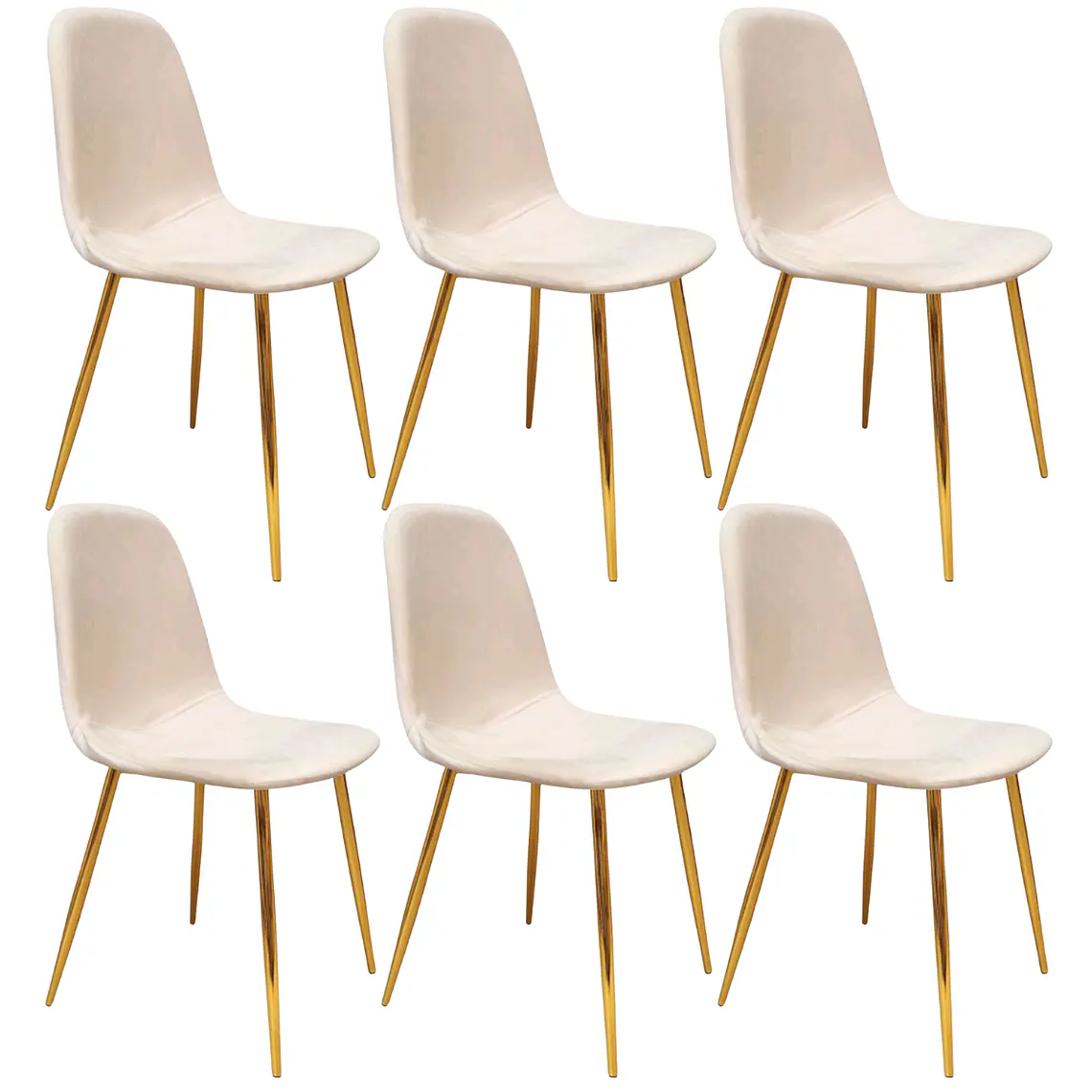 Pack 6 Sillas Spoon Gold Velvet 3