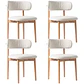 Pack 4 Sillas Arpi Bouclé Wood - Beige - Miniatura 1
