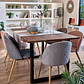 Comedor Bucarest 160x90 cm con 6 Sillas Breda Lino - Miniatura 1