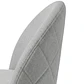 Comedor Mesa rectangular Medlock vidrio 140x90 cm con 6 Sillas Breda Lino - Miniatura 11