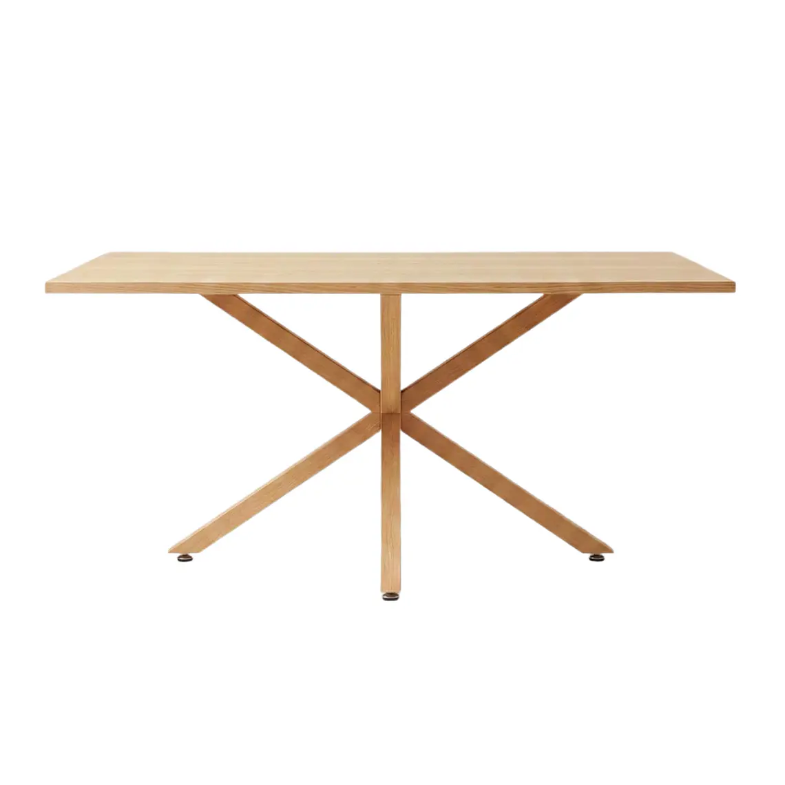 Comedor Mesa Asgard Wood rectangular Madera 160x90 cm con 4 Sillas Sitiales Hania Respaldo Curvo - Blancas 5