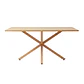 Comedor Mesa Asgard Wood rectangular Madera 160x90 cm con 4 Sillas Sitiales Hania Respaldo Curvo - Blancas - Miniatura 5