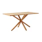 Comedor Mesa Asgard Wood rectangular Madera 160x90 cm con 4 Sillas Sitiales Hania Respaldo Curvo - Blancas - Miniatura 4