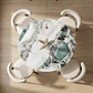 Comedor Mesa Tulip Mining Blanca 100 cm con 4 Sillas Sitiales Hania Respaldo Curvo - Blancas - Miniatura 2