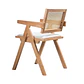 Pack 2 Sillas Chandigarh Acolchada Lino - Madera Natural - Miniatura 3