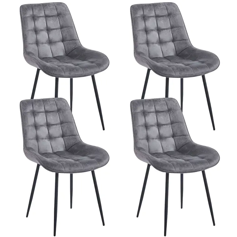 Pack 4 Sillas Capitone Black Vintage 5
