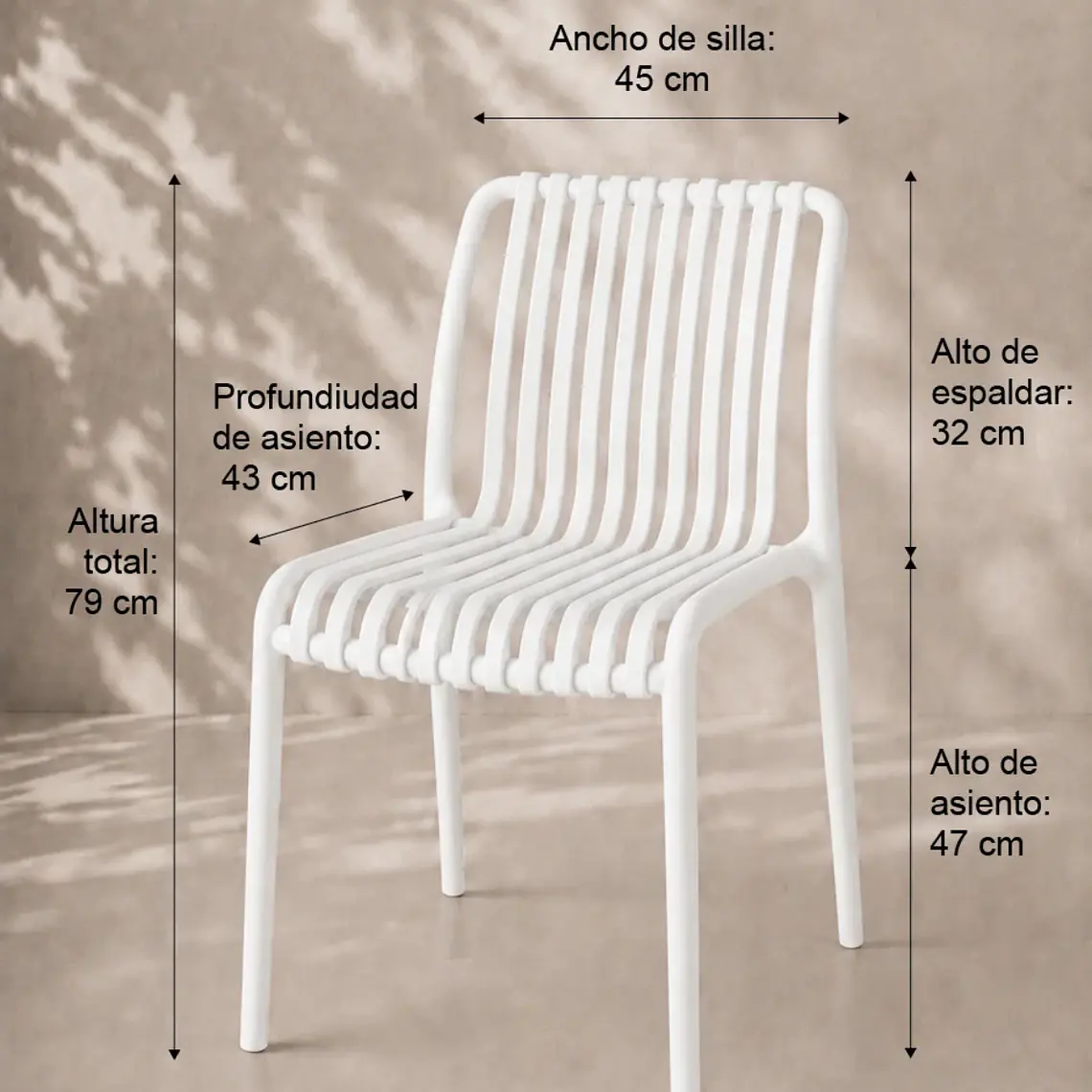Silla de Terraza Ruan - Polipropileno 14
