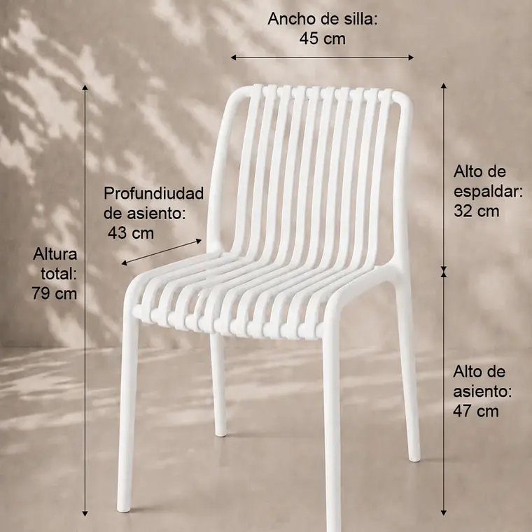 Silla de Terraza Ruan - Polipropileno 14