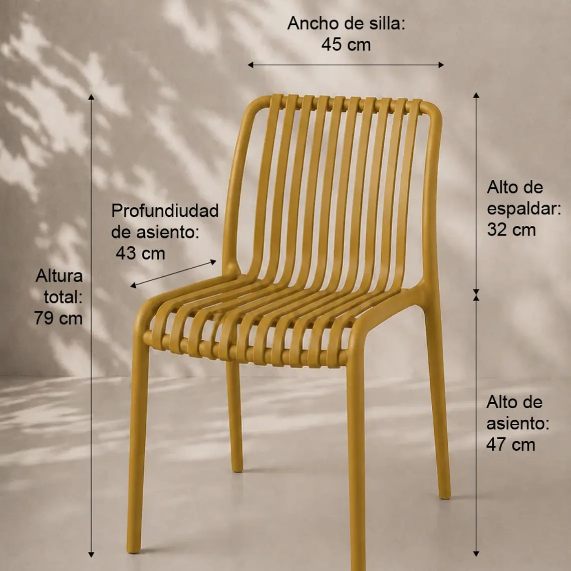 Silla de Terraza Ruan - Polipropileno 20