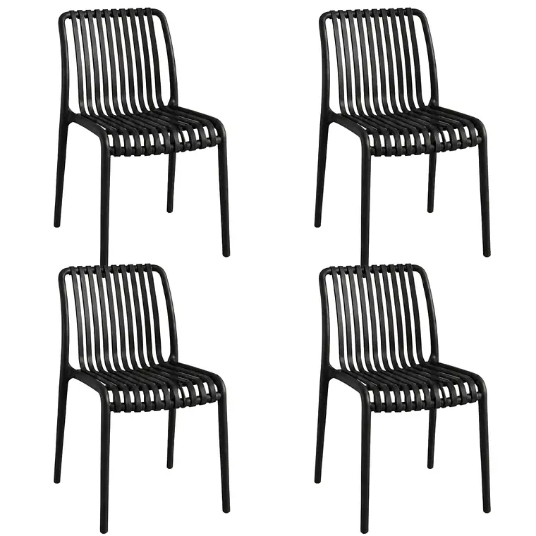 Pack 4 Sillas de Terraza Ruan - Polipropileno 6