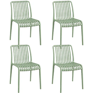 Pack 4 Sillas de Terraza Ruan - Polipropileno