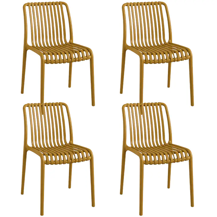 Pack 4 Sillas de Terraza Ruan - Polipropileno 18