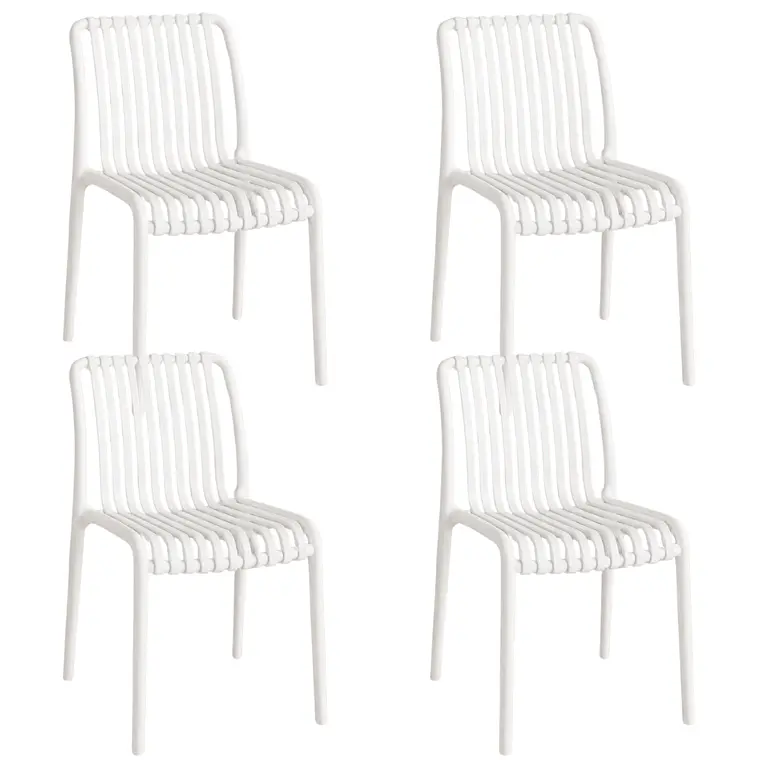 Pack 4 Sillas de Terraza Ruan - Polipropileno 13