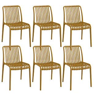 Pack 6 Sillas de Terraza Ruan - Polipropileno
