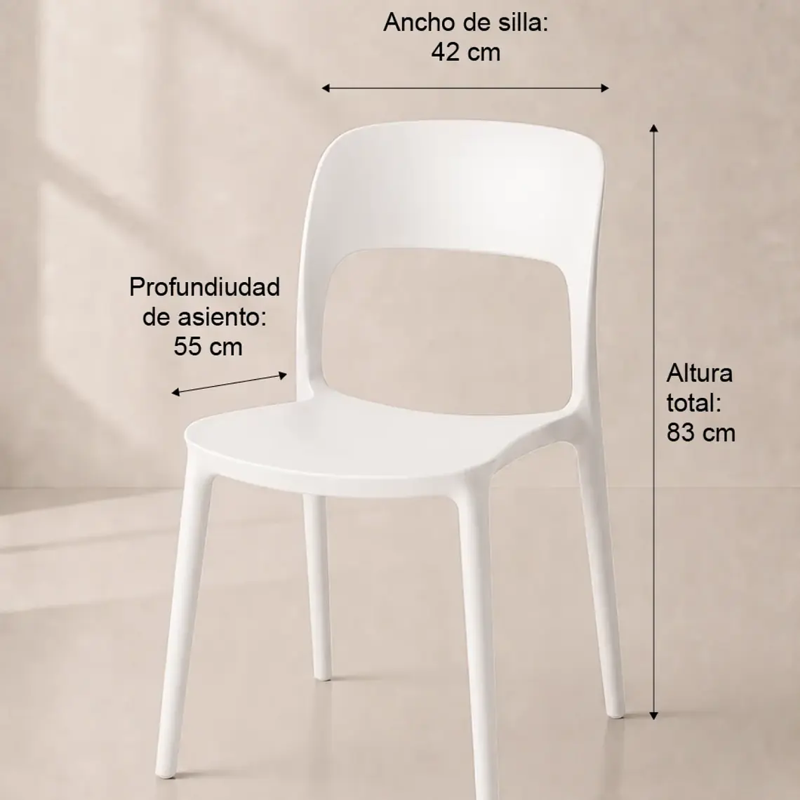 Pack 4 Sillas de Terraza Kentucky 15