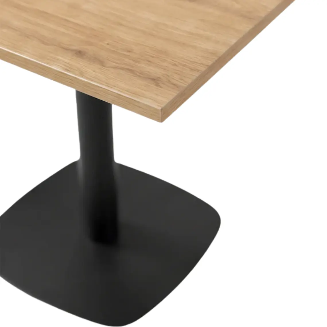 Mesa Restoran Negra Wood 70x70 cm - Metal y MDF 5