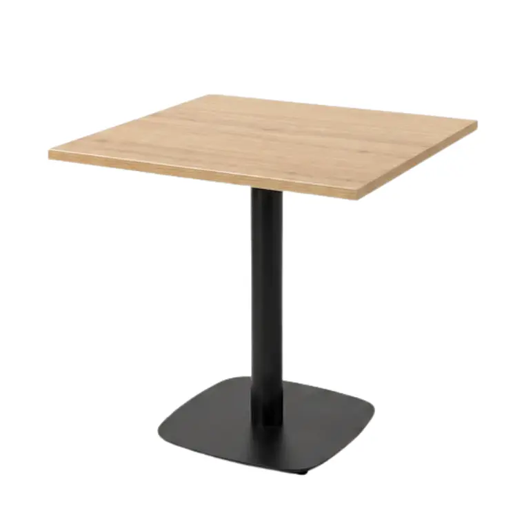Mesa Restoran Negra Wood 70x70 cm - Metal y MDF 3
