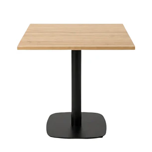 Mesa Restoran Negra Wood 70x70 cm - Metal y MDF