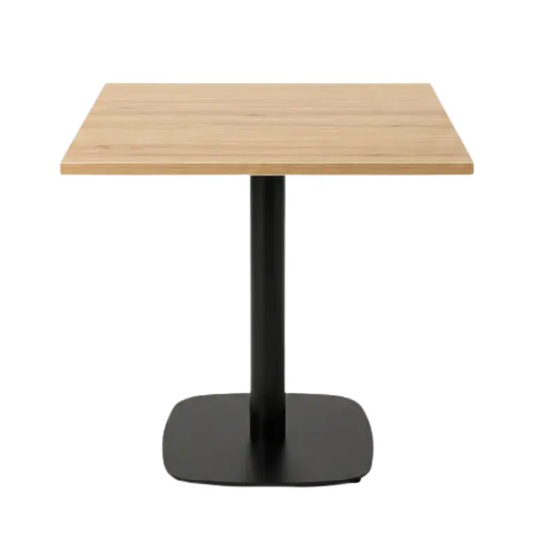 Mesa Restoran Negra Wood 70x70 cm - Metal y MDF 2