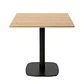 Mesa Restoran Negra Wood 70x70 cm - Metal y MDF - Miniatura 2