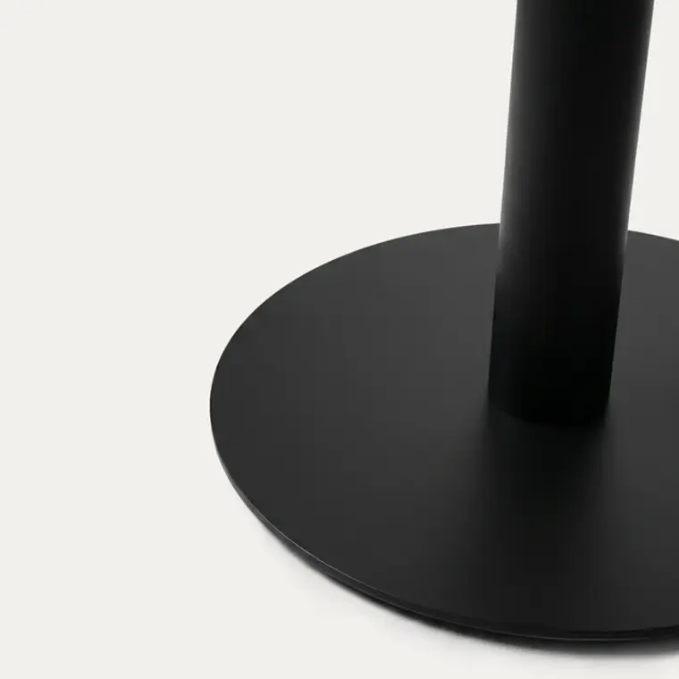 Mesa Restoran BlackWhite cuadrada 70x70 cm - Metal y MDF 16