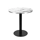 Mesa Restoran BlackWhite redonda 60 cm - Metal y MDF - Miniatura 10