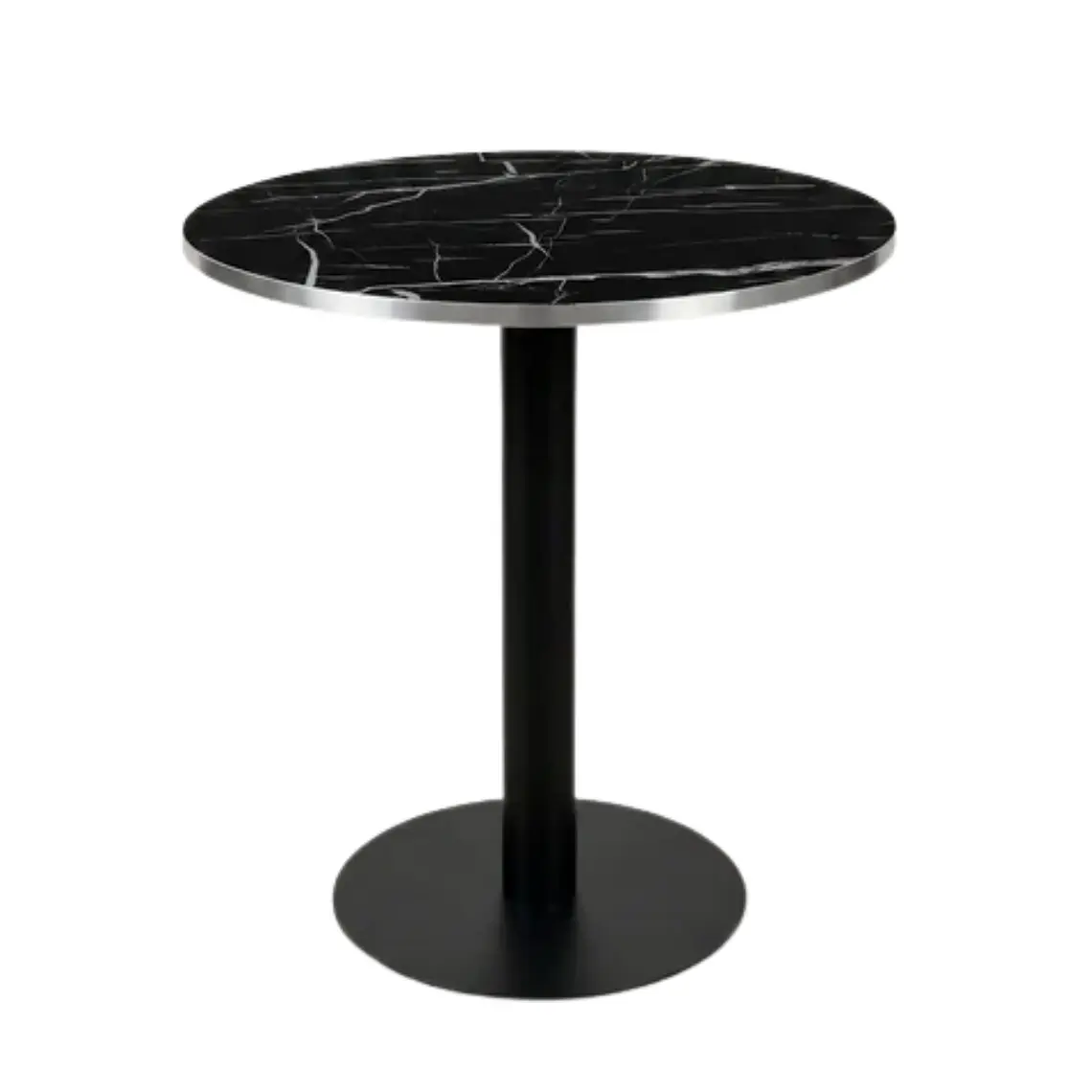 Mesa Restoran BlackWhite redonda 60 cm - Metal y MDF 2
