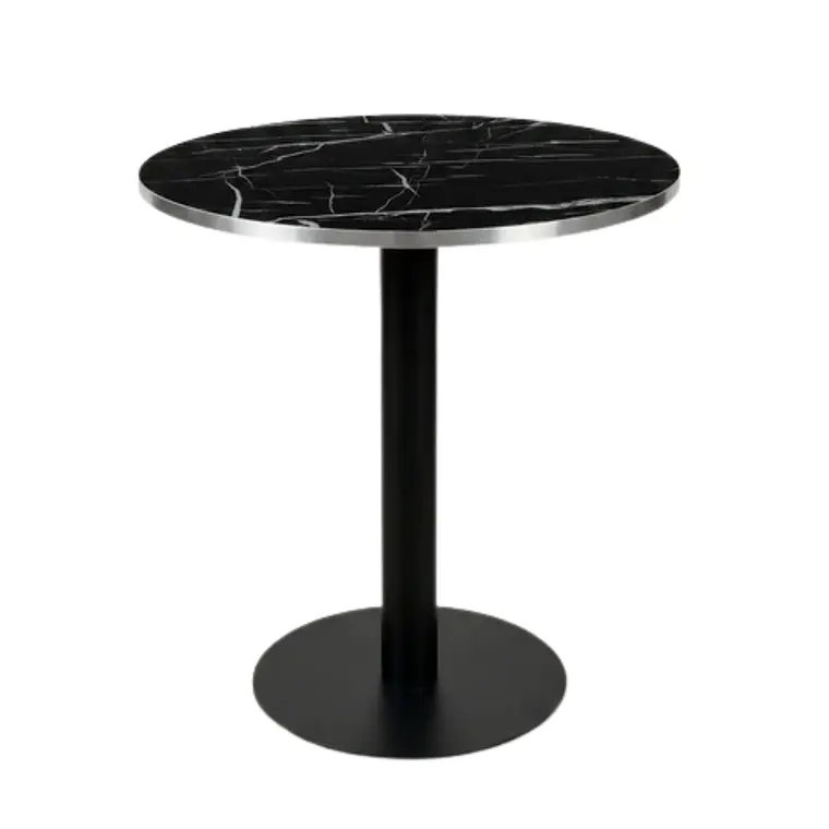 Mesa Restoran BlackWhite redonda 60 cm - Metal y MDF 2