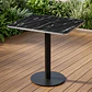 Mesa Restoran BlackWhite cuadrada 70x70 cm - Metal y MDF - Miniatura 8
