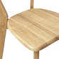 Comedor Mesa Asgard Black rectangular Madera 140x90 cm con 4 Sillas Slender Fresno - Madera  - Miniatura 23