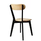 Comedor Mesa Asgard Black rectangular Madera 140x90 cm con 4 Sillas Slender Fresno - Madera  - Miniatura 8