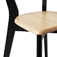 Comedor Mesa Asgard Black rectangular Madera 140x90 cm con 4 Sillas Slender Fresno - Madera  - Miniatura 14