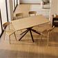 Comedor Mesa Asgard Black rectangular Madera 160x90 cm con 4 Sillas Slender Fresno - Madera  - Miniatura 2