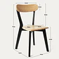 Comedor Mesa Asgard Black rectangular Madera 160x90 cm con 6 Sillas Slender Fresno - Madera - Miniatura 14
