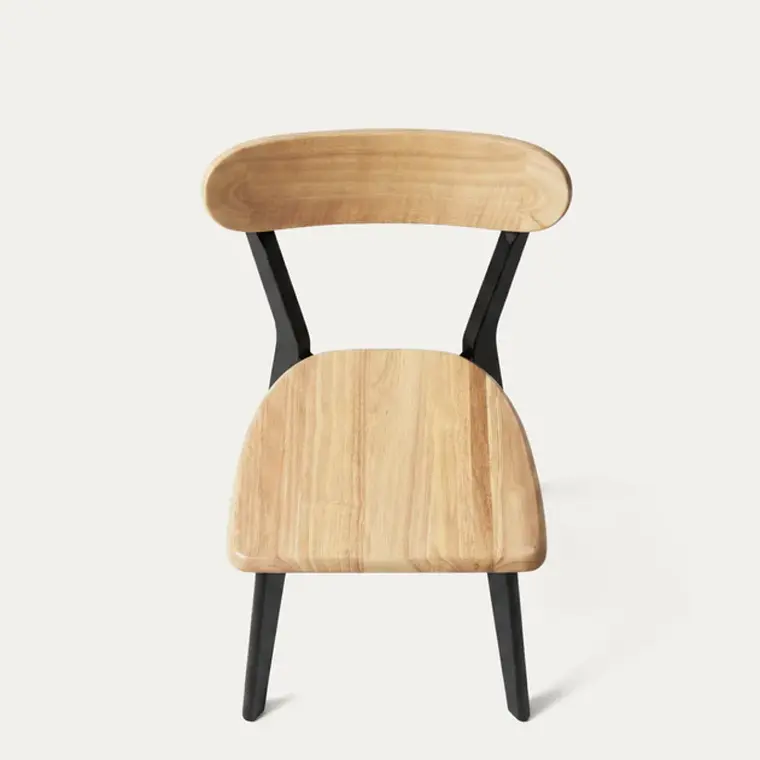 Comedor Mesa Asgard Black rectangular Madera 160x90 cm con 6 Sillas Slender Fresno - Madera 13