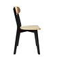Comedor Mesa Asgard Black rectangular Madera 140x90 cm con 6 Sillas Slender Fresno - Madera - Miniatura 7