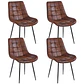 Comedor Mesa Asgard Black rectangular Madera 140x90 cm con 4 Sillas Capitone Black Vintage Café - Miniatura 7