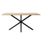 Comedor Mesa Asgard Black rectangular Madera 140x90 cm con 6 Sillas Capitone Black Vintage Café - Miniatura 4