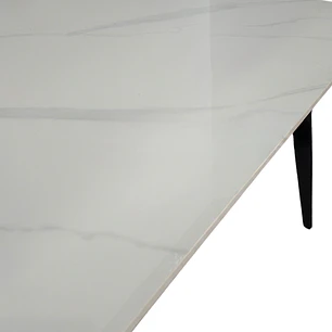 Mesa rectangular Mármol Black 140x80 cm