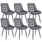 Comedor Mesa rectangular Mármol Black 160x90 cm con 6 Sillas Capitone Black Vintage - Miniatura 11