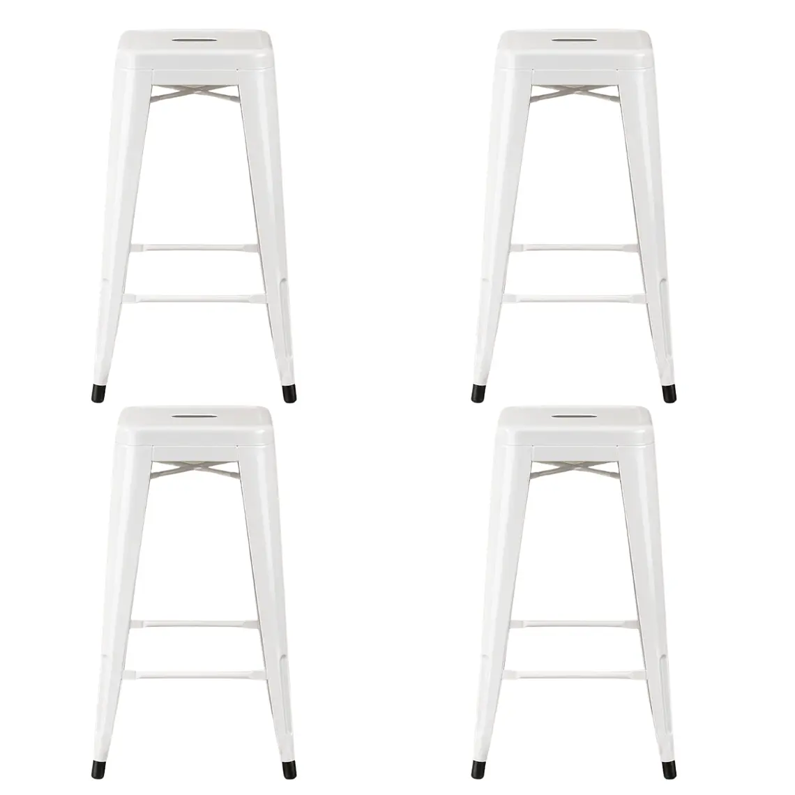 Pack 4 Taburetes Piso Tolix sin respaldo 77 cm 14