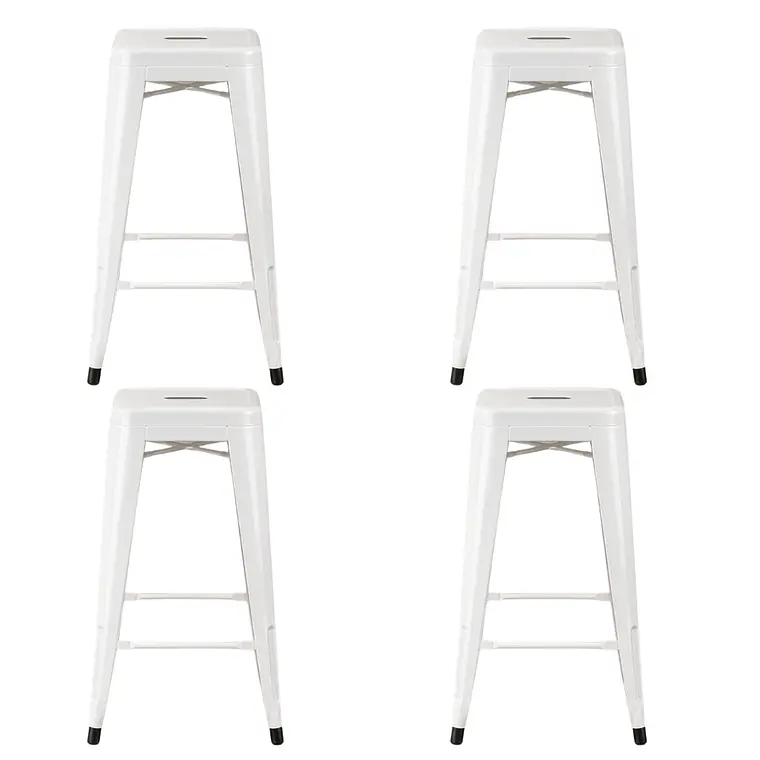 Pack 4 Taburetes Piso Tolix sin respaldo 77 cm 14