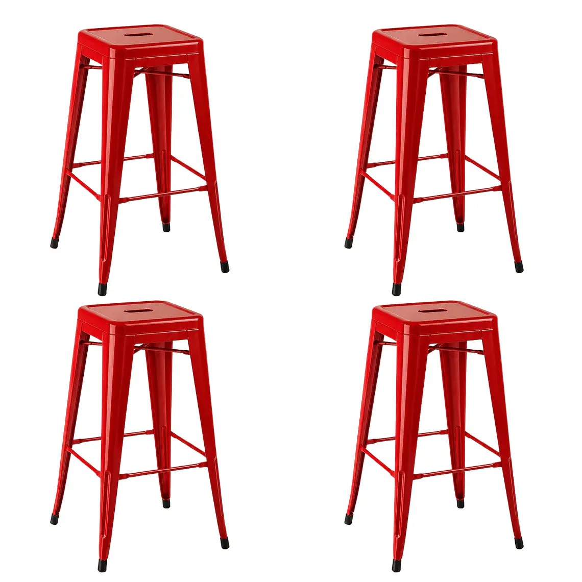 Pack 4 Taburetes Piso Tolix sin respaldo 77 cm 6